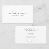 Kunde Elegant Beruflich Modernes Minimal Niedlich Visitenkarte (Vorne/Hinten)