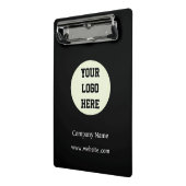 Kunde mit benutzerdefiniertem Logo Mini Klemmbrett (Gewinkelt2)