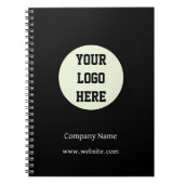 Kunde mit benutzerdefiniertem Logo Notizblock (Vorderseite)