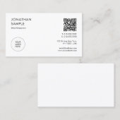 Kunde Modernes Berufliches Elegantes Minimalistisc Visitenkarte (Vorne/Hinten)