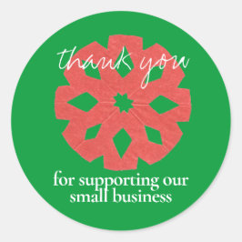 Kunde Vielen Dank - Holiday Sales Runder Aufkleber