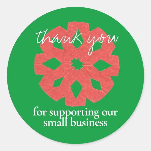 Kunde Vielen Dank - Holiday Sales Runder Aufkleber (Vorderseite)