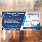 Kunden-Anbieter von Klempnerdienstleistungen - Ges Fensteraufkleber (Blatt 2)