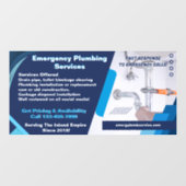 Kunden-Anbieter von Klempnerdienstleistungen - Ges Fensteraufkleber (Blatt)