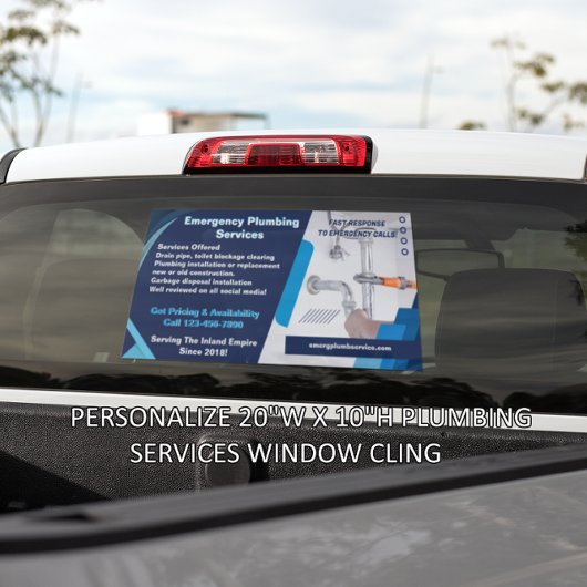 Kunden-Anbieter von Klempnerdienstleistungen - Ges Fensteraufkleber