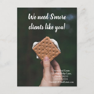 Kunden, die reales Anwesen Marketing verkaufen Postkarte