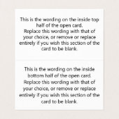 Kunden gefragt, einen überprüften QR-Code Verlasse Visitenkarten (Innenseite Aufgefaltet)