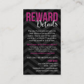 Kunden-Loyalität vergütet Visitenkarten Treuekarte (Rückseite)