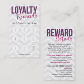 Kunden-Loyalität vergütet Visitenkarten Treuekarte (Vorne/Hinten)