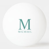 Kunden Mit Monogramm moderne und elegante Vorlage Tischtennisball (Vorderseite)