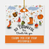 Kunden mögen echtes Anwesen Keramikornament (Rückseite)