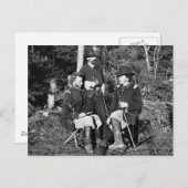 Kunden und Freunde, 1860er Postkarte (Vorne/Hinten)