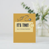 Kunden-Verabredungs-Erinnerung Postkarte (Stehend Vorderseite)