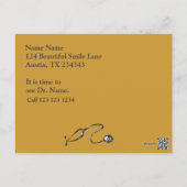 Kunden-Verabredungs-Erinnerung Postkarte (Rückseite)