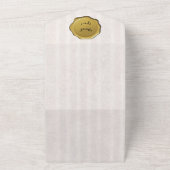 Kunden von Pergament Gold Siegel Vielen Dank Karte (Außenbereich)