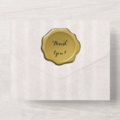 Kunden von Pergament Gold Siegel Vielen Dank Karte (Rückseite)