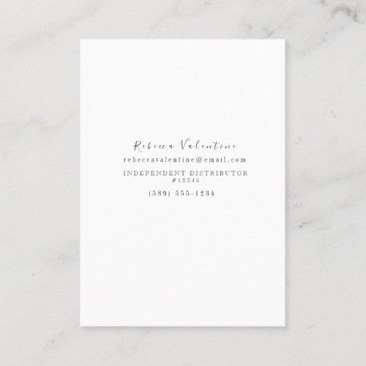 Kunden-Wunschzettel - Lipsense Visitenkarte (Rückseite)