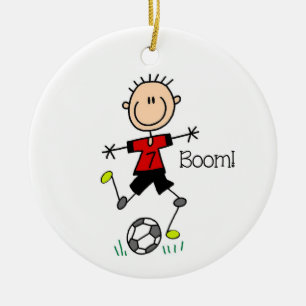 Kundenanforderung Boy Soccer Player Ornament