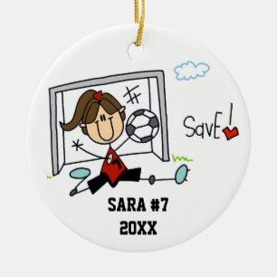 Kundenanforderung Girl Soccer Player Ornament