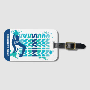 KUNDENBAR Swim Athlete's Bag Tag Gepäckanhänger