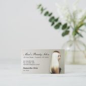 KUNDENBARE Beauty Salon Business Cards Visitenkarte (Stehend Vorderseite)