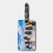 KUNDENBARE FERIENMÄDCHEN IM SOMMER - EUROPA AUF TO GEPÄCKANHÄNGER (Rückseite vertikal)