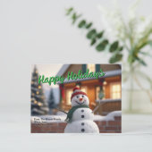 KUNDENBARE Happy Holidays Card Feiertagspostkarte (Stehend Vorderseite)