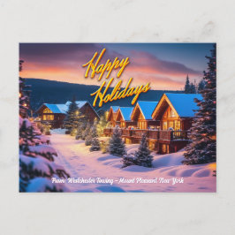 KUNDENBARE Happy Holidays Post Card Feiertagspostkarte