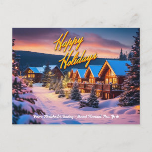 KUNDENBARE Happy Holidays Post Card Feiertagspostkarte