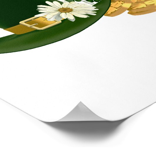 KUNDENBARE Irish St. Patrick's Design Poster (Ecke)