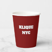 KUNDENBARE Kfz-Club-Papiergruppen Pappbecher (Rückseite)