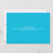 KUNDENBARE SCHWIMMBECKEN-PARTY EINLADUNG (Rückseite)