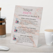 * Kundenbelohnungsprogramme Nagelstudio Maniküre Sockelschild (In SItu)