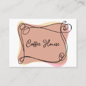 Kundenbelohnungsvorlage für den Kaffee-Shop Visitenkarte (Vorderseite)