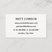 Kundenberater für Foto | Visitenkarte (Rückseite)