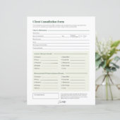 Kundenberatungsblatt (Stehend Vorderseite)