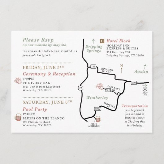 KUNDENBESTELLUNG - Hochzeitkarte Begleitkarte (Vorderseite)