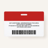 Kundenbetreuer - Foto, Bar, Logo, Name Ausweis (Rückseite)