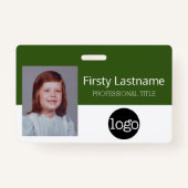 Kundenbetreuer - Foto, Bar, Logo, Name Ausweis (Vorderseite)