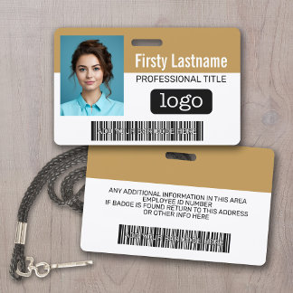 Kundenbetreuer - Foto, Bar, Logo, Name Ausweis