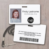 Kundenbetreuer - Foto, Bar, Logo, Name Ausweis