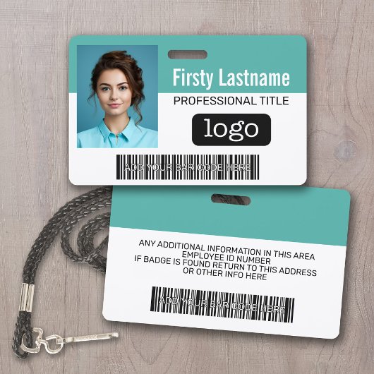 Kundenbetreuer - Foto, Bar, Logo, Name Ausweis