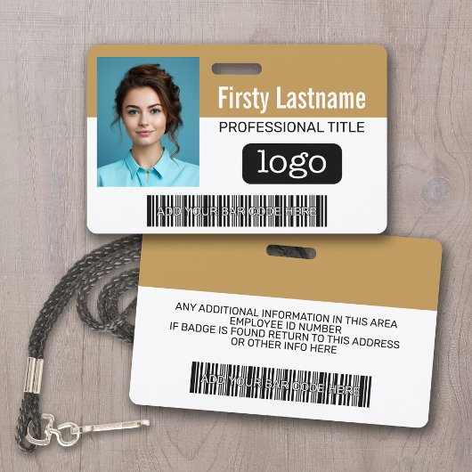 Kundenbetreuer - Foto, Bar, Logo, Name Ausweis