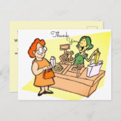 Kundenbetreuung Postkarte (Vorne/Hinten)