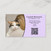 Kundenbetreuung - QR-Code und Foto Visitenkarte (Vorderseite)