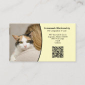 Kundenbetreuung - QR-Code und Foto Visitenkarte (Vorderseite)