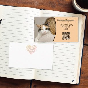 Kundenbetreuung - QR-Code und Foto Visitenkarte