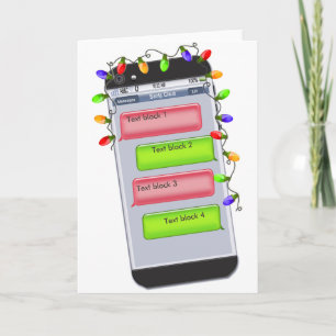 KUNDENBEWÄLTIGE Weihnachts-SMS-Begrüßung Feiertagskarte