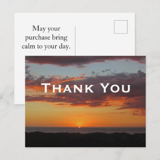 Kundenbewertung Ozean Ruhe Dankeschön Einsatz Postkarte