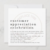 Kundenbewertungstag - Stumtes Logo Einladung (Vorderseite)